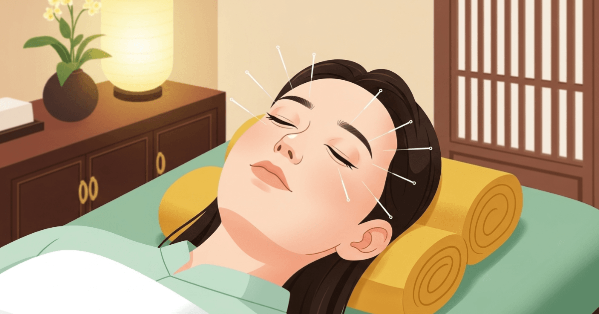 Châm Cứu Chữa Sụp Mí Mắt