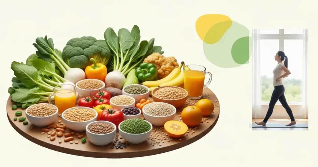 Chế độ ăn uống lành mạnh và vận động thường xuyên giúp phòng ngừa polyp đại tràng tái phát.