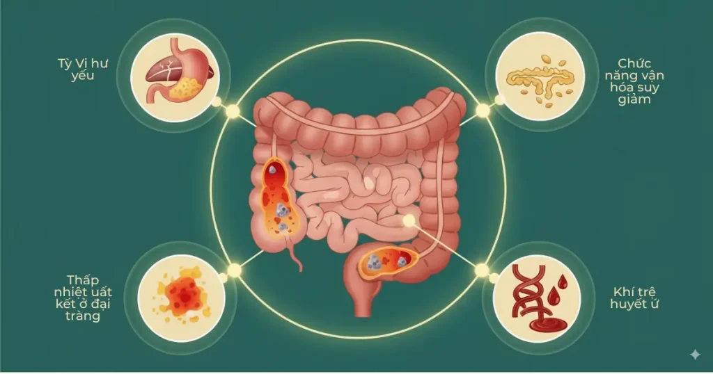 nguyen nhan polyp dai trang theo dong y