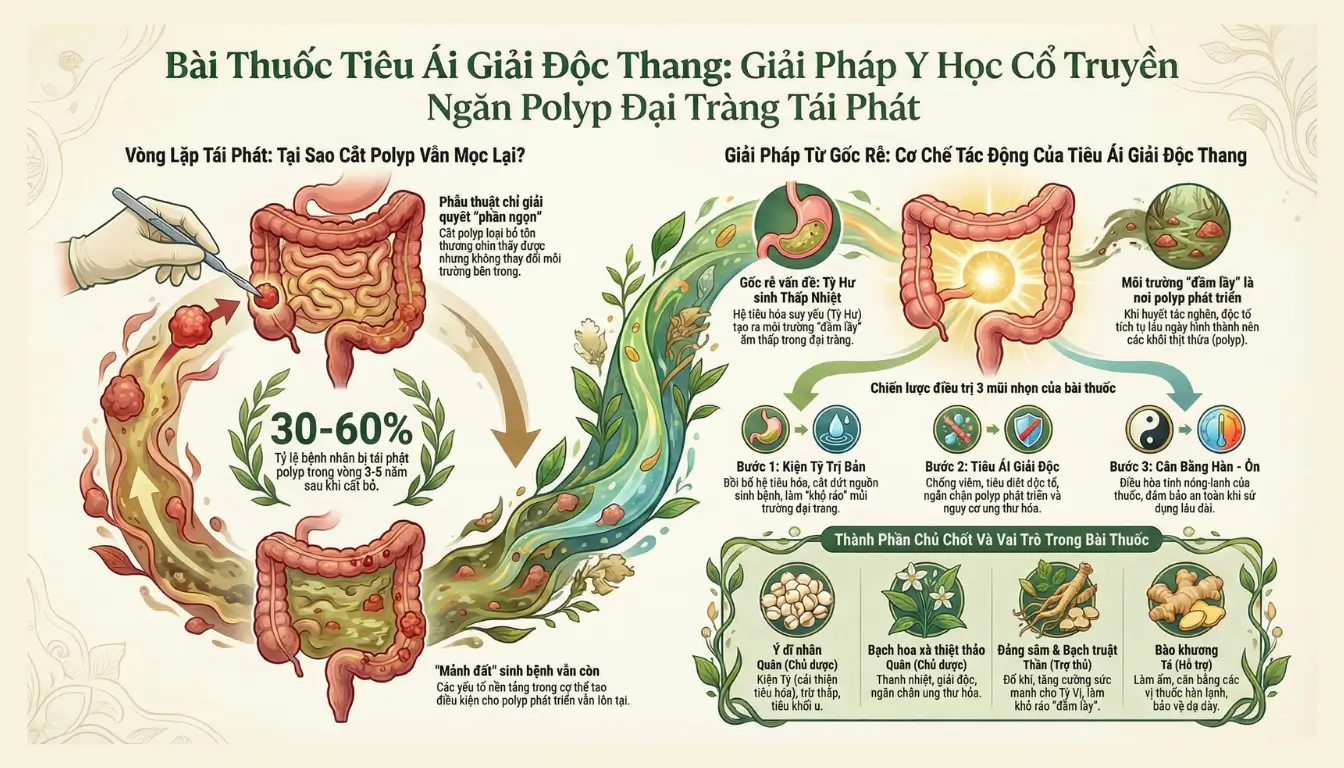 Bài thuốc Tiêu Ái Giải Độc Thang Đông y Sơn Hà