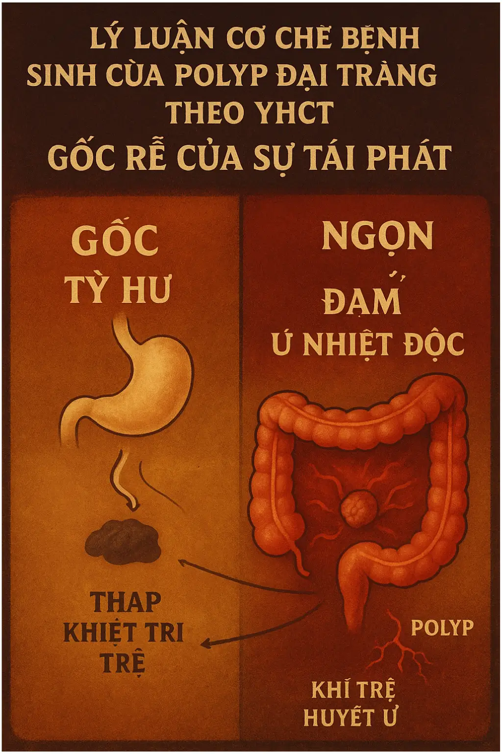 cơ chế bệnh sinh polyp đại tràng theo y học cổ truyền