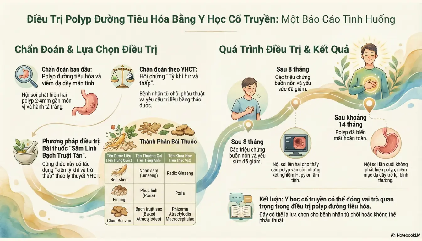 Điều trị polyp đại tràng bằng Đông y