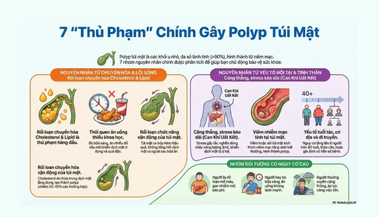Nguyên nhân gây polyp túi mật