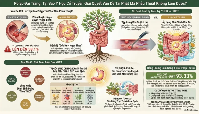 Ngăn Ngừa Tái Phát Polyp Đại Tràng: Tại sao Y học Cổ Truyền có thể ngăn tái phát polyp đại tràng?