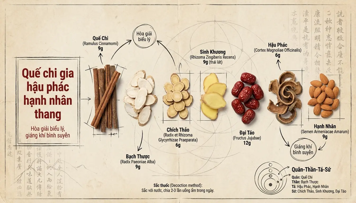 Que chi gia hau phac hanh nhan thang