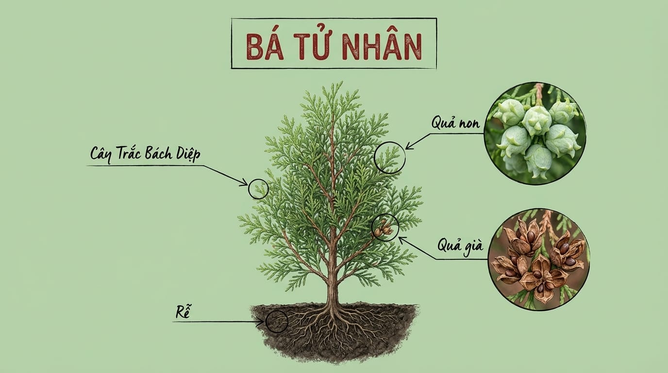 1. Tổng Quan Về Bá Tử Nhân – “Báu Vật Từ Cây Trắc Bách Diệp”
