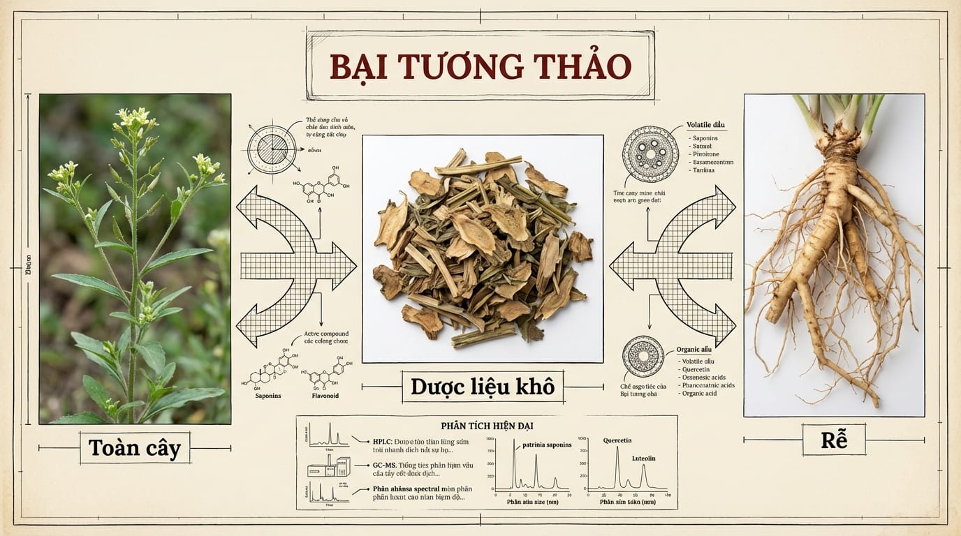 2. Phân Tích Dược Tính và Ứng Dụng Của Bại Tương Thảo Theo Y Học Hiện Đại