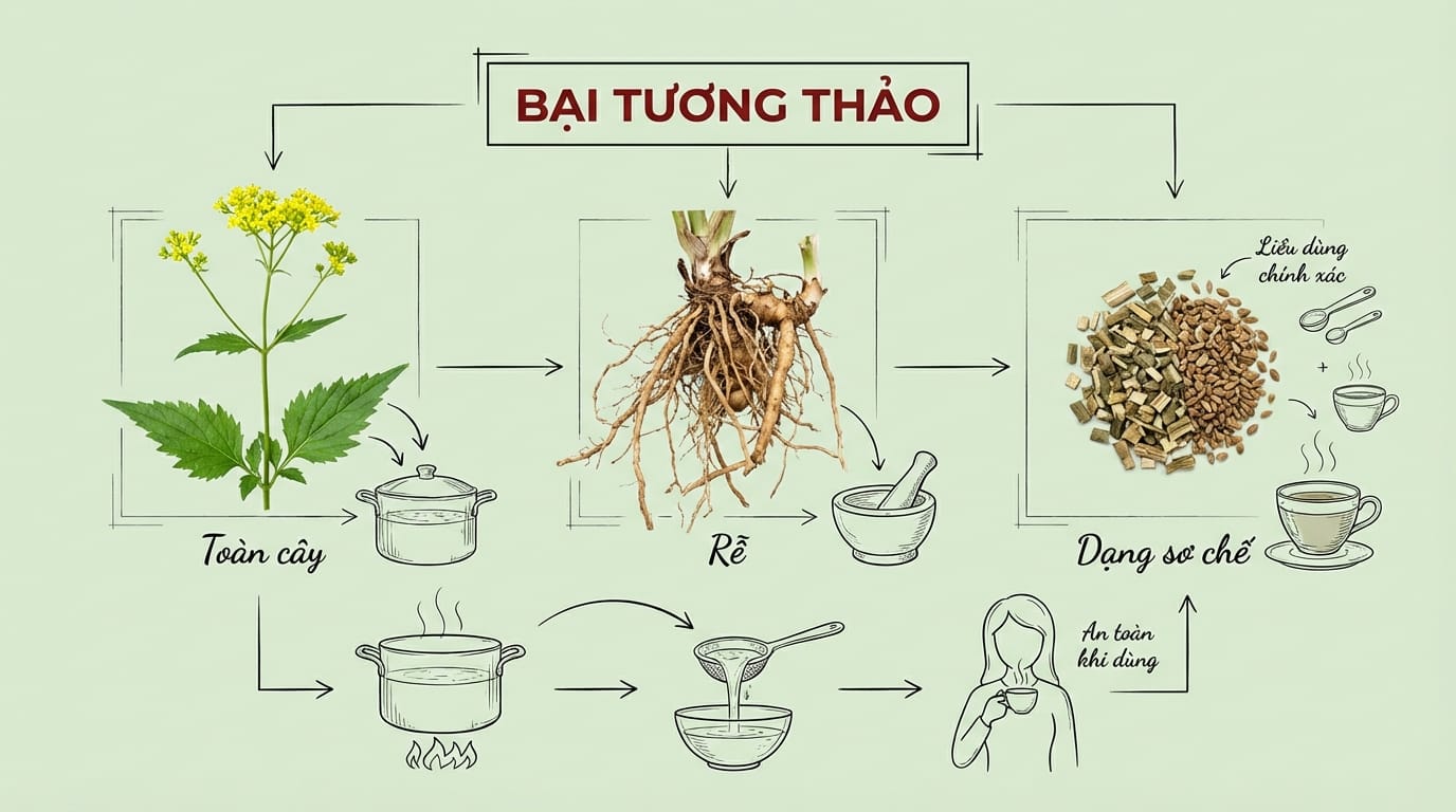 4. Hướng Dẫn Sử Dụng Bại Tương Thảo An Toàn và Hiệu Quả