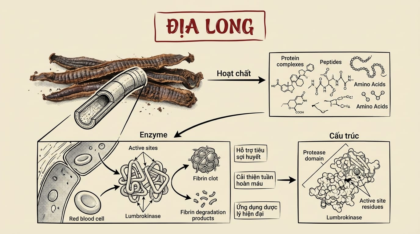 2. Phân Tích Dược Tính Của Địa Long Theo Y Học Hiện Đại: Sức Mạnh Của Enzyme