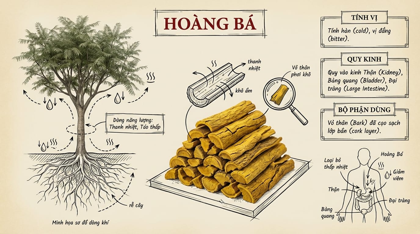 3: Luận Giải Sâu Sắc Về Hoàng Bá Theo Y Học Cổ Truyền