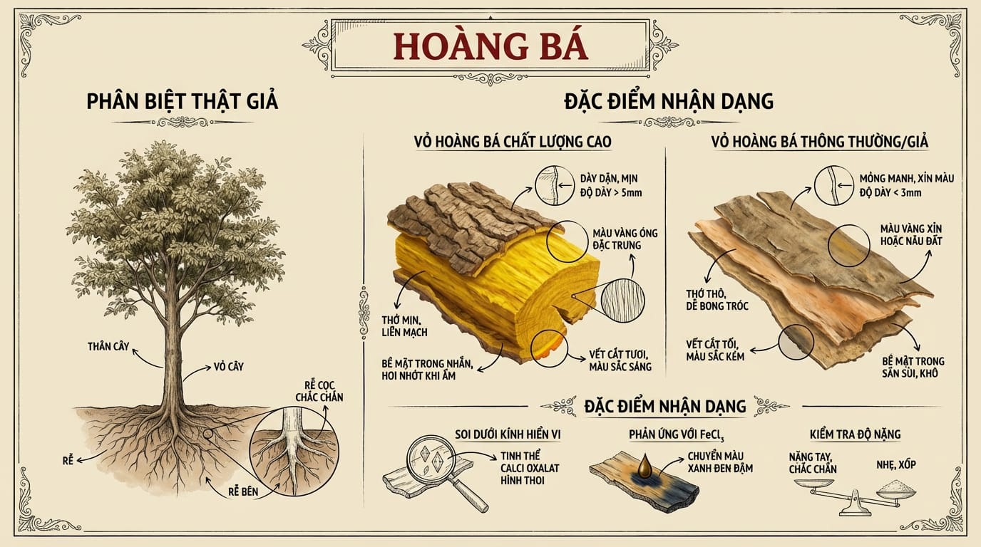 5: Cẩm Nang Chuyên Gia: Chọn Mua & Phân Biệt Hoàng Bá Thật - Giả