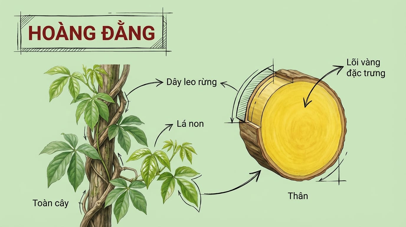 1. Tổng Quan Về Hoàng Đằng – “Sợi Dây Vàng” Của Núi Rừng