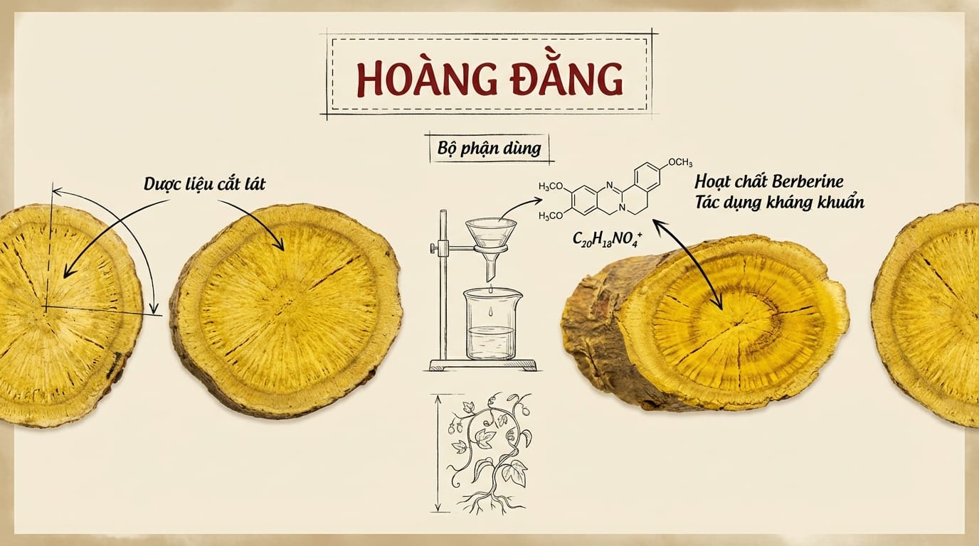 2. Phân Tích Dược Tính Của Hoàng Đằng Theo Y Học Hiện Đại: Sức Mạnh Của Berberine