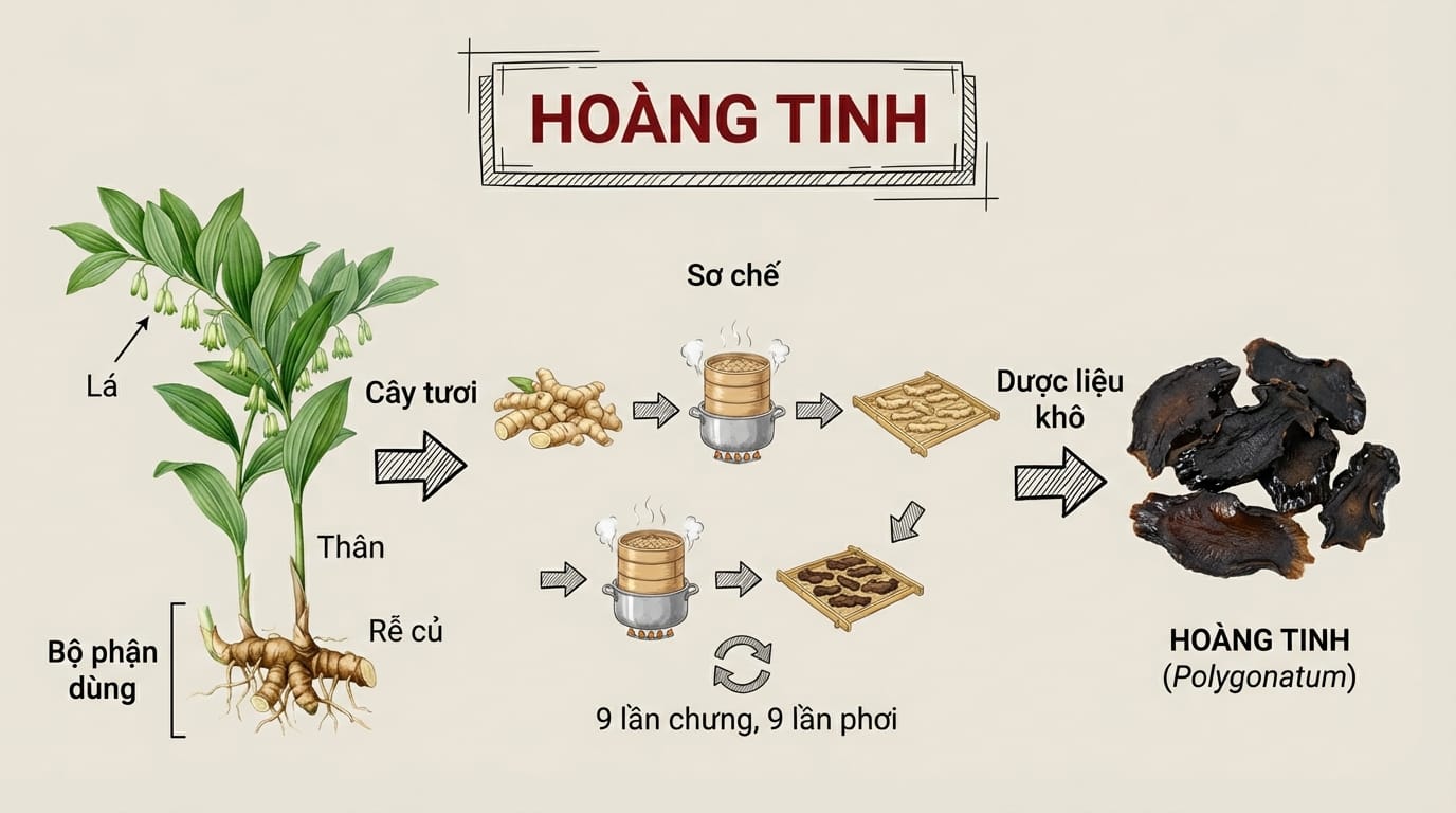 4. Nghệ Thuật Bào Chế: "Cửu Chưng Cửu Sái" - Linh Hồn Của Vị Thuốc