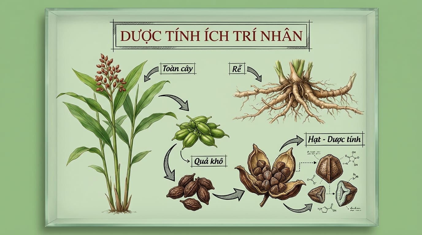 2. Phân Tích Dược Tính & Ứng Dụng Của Ích Trí Nhân Theo Y Học Hiện Đại