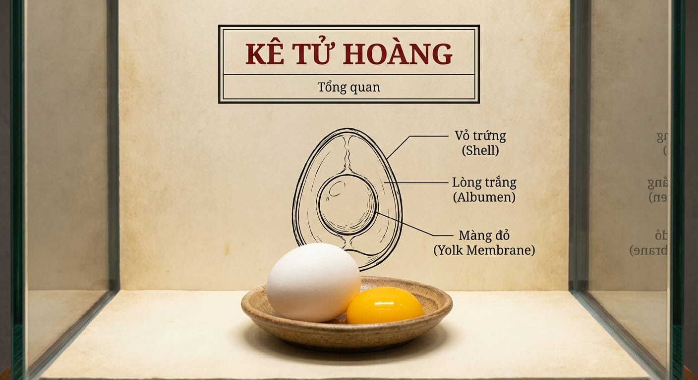 Kê Tử Hoàng: Vị Thuốc "Tư Âm Dưỡng Huyết" Trân Quý Ẩn Mình Trong Lớp Vỏ Canxi 1. Tổng Quan Về Kê Tử Hoàng – "Hạt Ngọc Vàng" Của Sự Sống