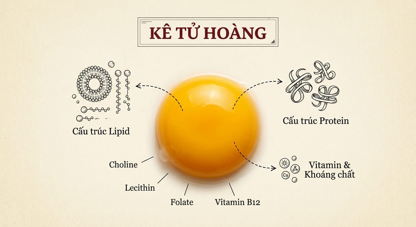 Kê Tử Hoàng: Vị Thuốc "Tư Âm Dưỡng Huyết" Trân Quý Ẩn Mình Trong Lớp Vỏ Canxi 2. Phân Tích Dược Tính Của Kê Tử Hoàng Theo Y Học Hiện Đại