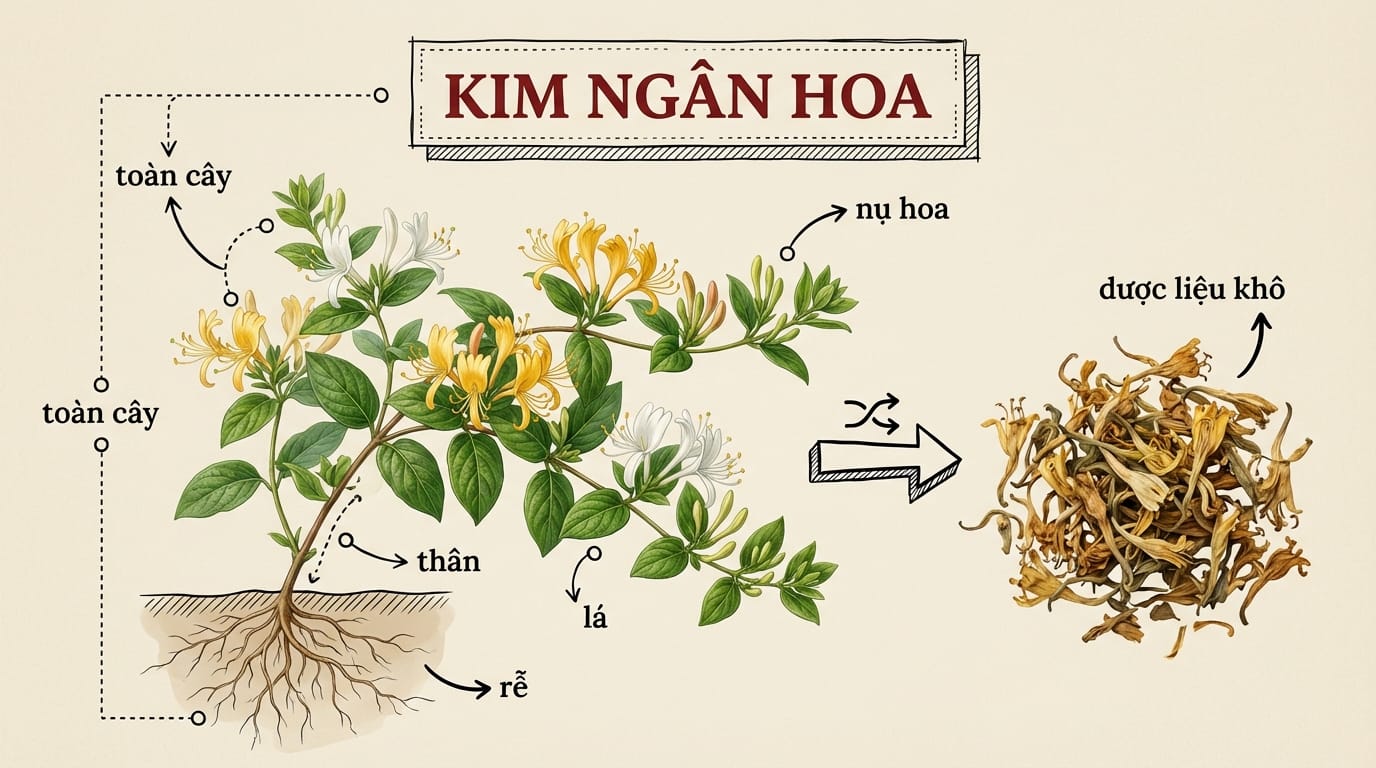 1. Tổng Quan Về Kim Ngân Hoa – "Báu Vật Đổi Màu"