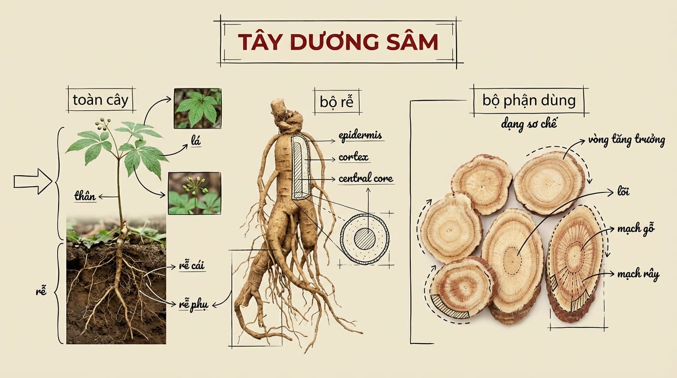 2. Phân Tích Dược Tính Của Tây Dương Sâm Theo Y Học Hiện Đại