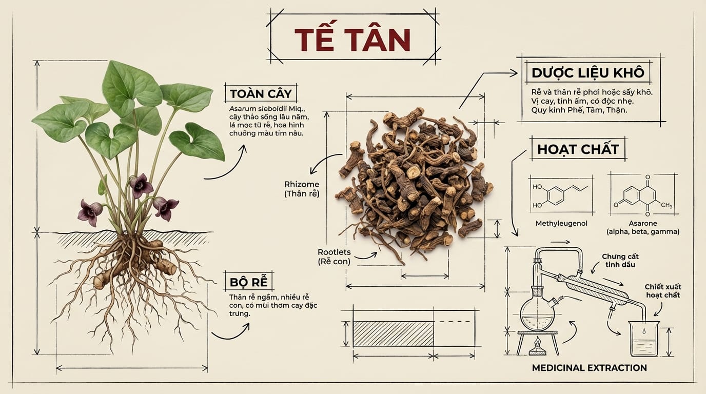 2. Phân Tích Dược Tính Của Tế Tân và Ứng Dụng Theo Y Học Hiện Đại