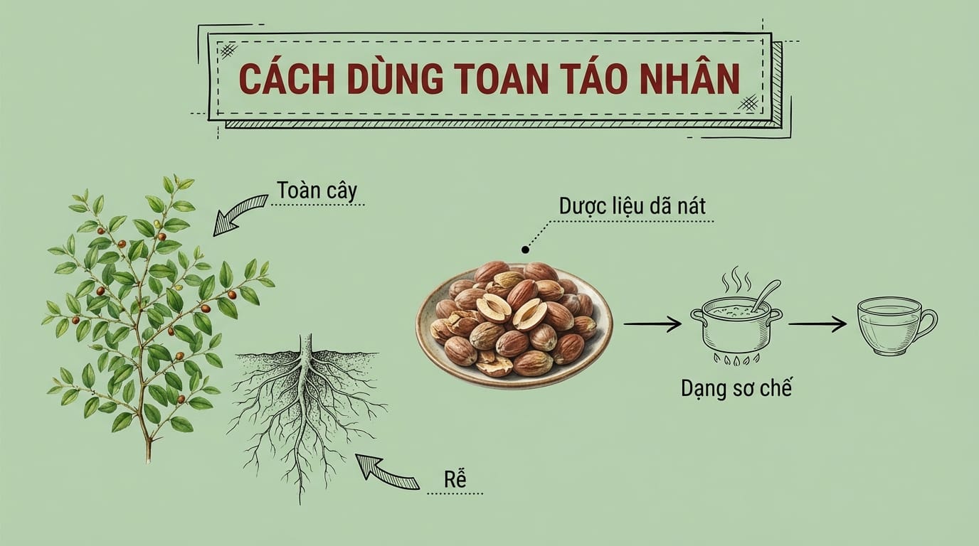 4. Hướng Dẫn Sử Dụng Toan Táo Nhân An Toàn và Hiệu Quả