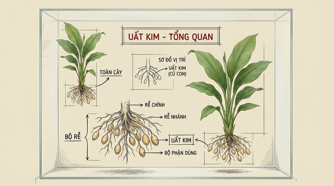 1. Tổng Quan Về Uất Kim – Vị thuốc “Song Tu” Cả Khí Lẫn Huyết