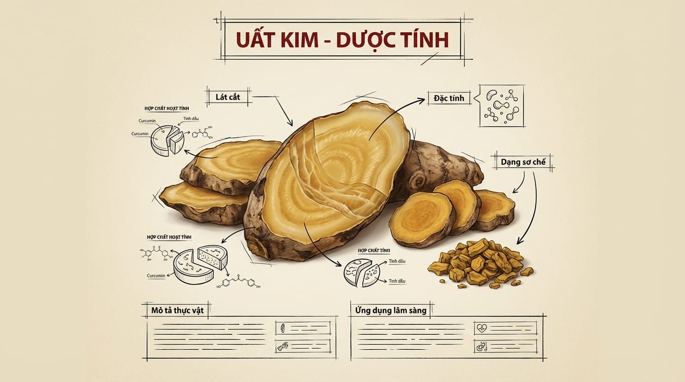 2. Phân Tích Dược Tính và Ứng Dụng Của Uất Kim Theo Y Học Hiện Đại
