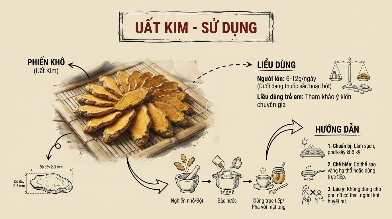 4. Hướng Dẫn Sử Dụng Uất Kim An Toàn và Hiệu Quả